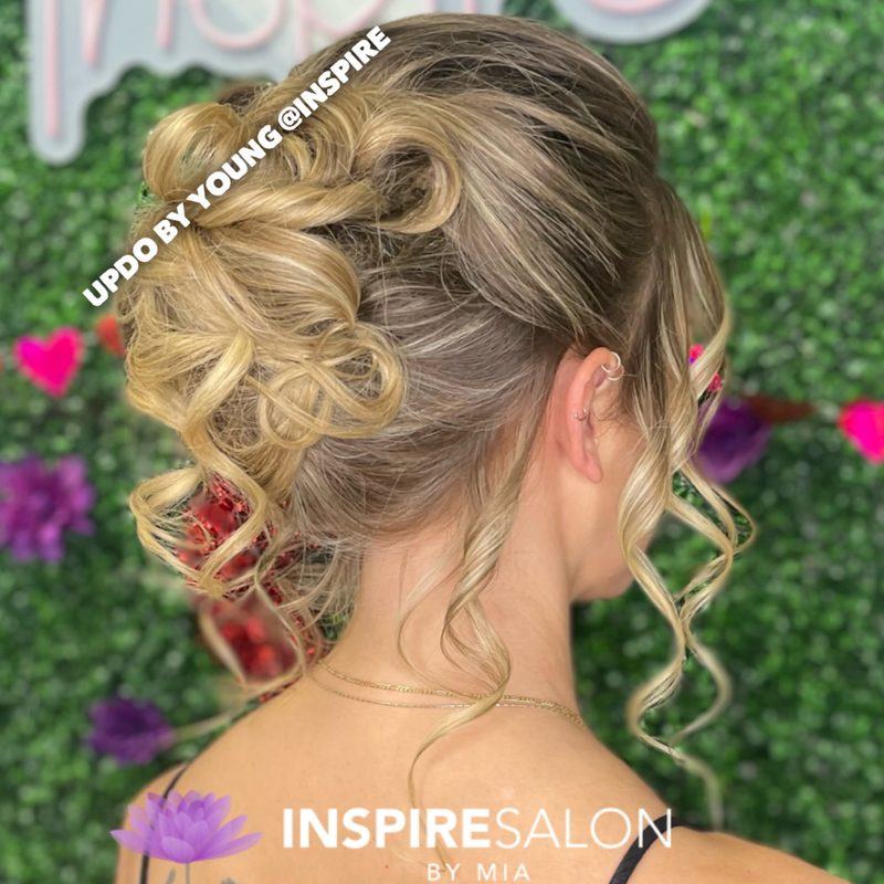Updo by Young at Inspire Salon by Mia, Ft. Lauderdale