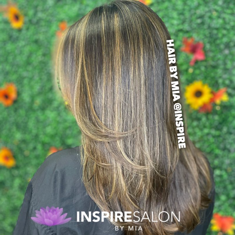 Hair color by Mia at Inspire Salon by Mia, Ft. Lauderdale